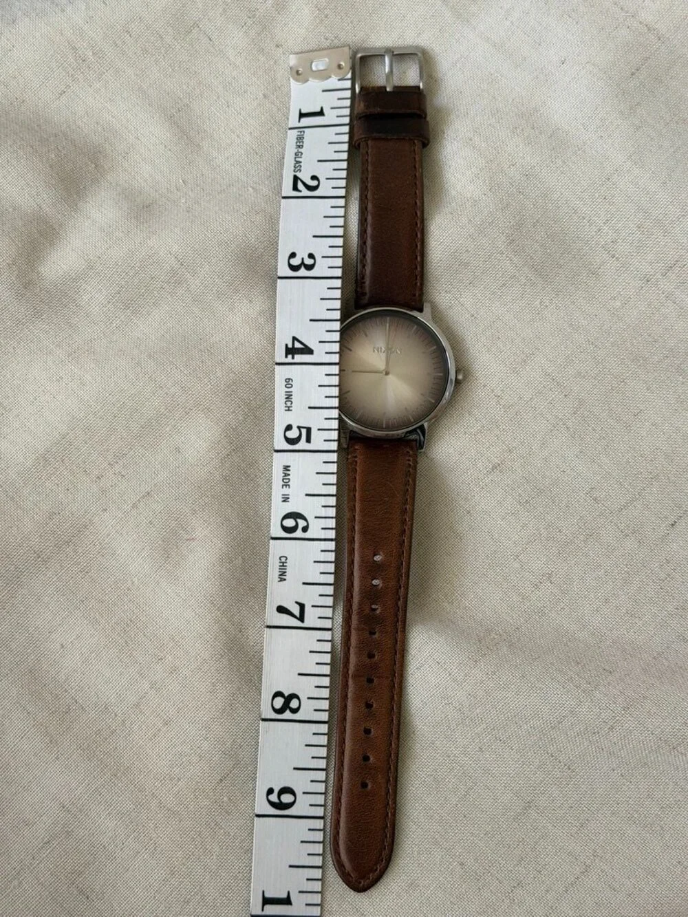 Nixon The Porter Leather Watch Horween Brown Minimalist Quiet Luxury